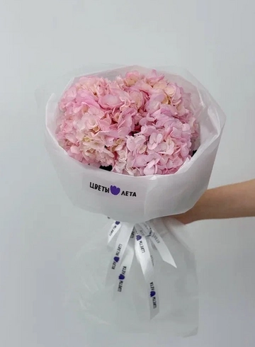 Букет: «Розовая гортензия 3»  от интернет-магазина цветов в 