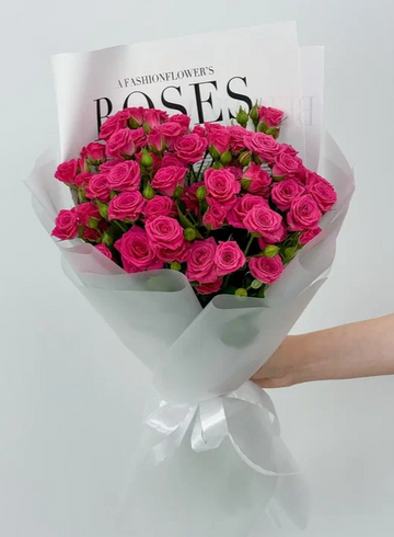 Букет:  «Розовый неон» от интернет-магазина цветов в 