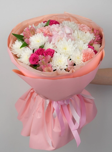  Букет: «Розовая симфония» от интернет-магазина цветов в 