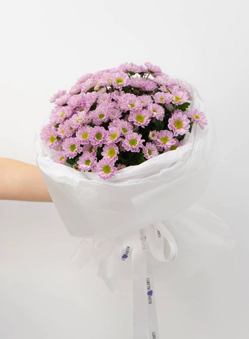 Букет: «Розовое сантини» от интернет-магазина цветов в 